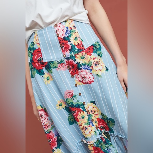 Anthropologie Claudette Midi Skirt NWT 12 - Picture 5 of 7